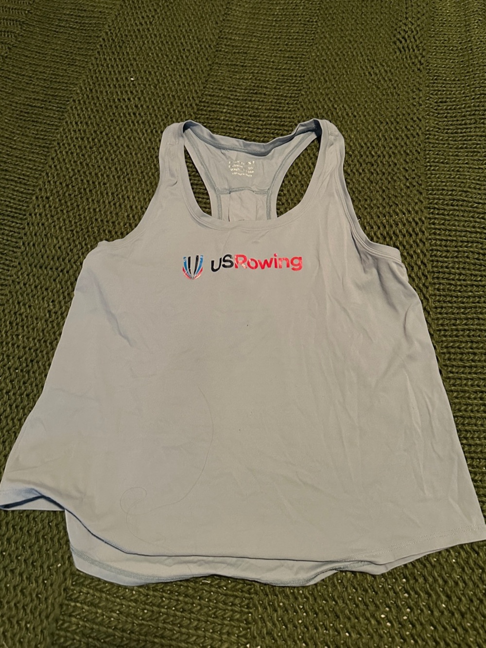 Light Blue Women's Racerback Swim Coverup Tank